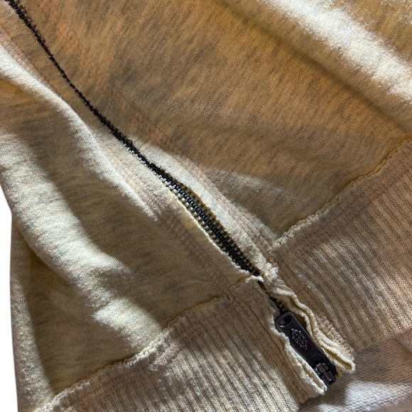 Free People We The‎ Free Mellow Yellow Oversized Pullover Sweatshirt XS - Picture 4 of 8